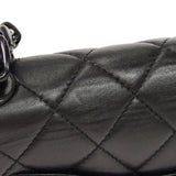 CHANEL 1997-1999 Single Flap Small Black Lambskin