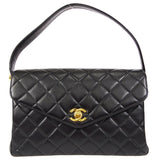 CHANEL Handbag Black Lambskin