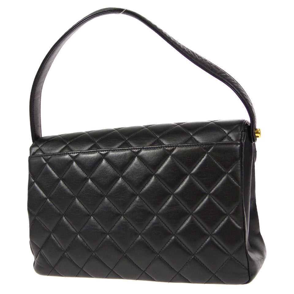 CHANEL Handbag Black Lambskin