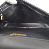 CHANEL Both Sides Classic Flap Medium Shoulder Bag Black Lambskin