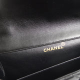 CHANEL Both Sides Classic Flap Medium Shoulder Bag Black Lambskin