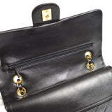 CHANEL 1997-1999 Classic Double Flap Medium Black Lambskin