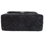 CHANEL Shoulder Bag Black Suede