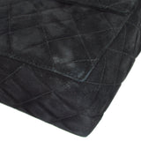 CHANEL Shoulder Bag Black Suede