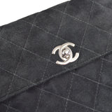 CHANEL Shoulder Bag Black Suede
