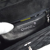 CHANEL Shoulder Bag Black Suede