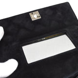 CHANEL Shoulder Bag Black Suede