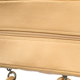 CHANEL Cambon Ligne Handbag Beige Calfskin