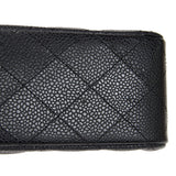 CHANEL Classic Double Flap Medium Shoulder Bag Black Caviar