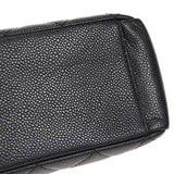 CHANEL Petite Shopping Tote PST Chain Hand Tote Bag Black Caviar