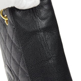 CHANEL Petite Shopping Tote PST Chain Hand Tote Bag Black Caviar
