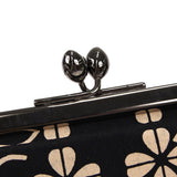 CHANEL Clover Shoulder Bag Beige Black