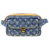 LOUIS VUITTON BUM BAG WAIST POUCH INDIGO MONOGRAM DENIM M95347