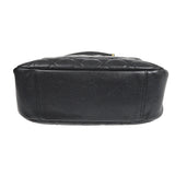 CHANEL Chain Handbag Black Caviar