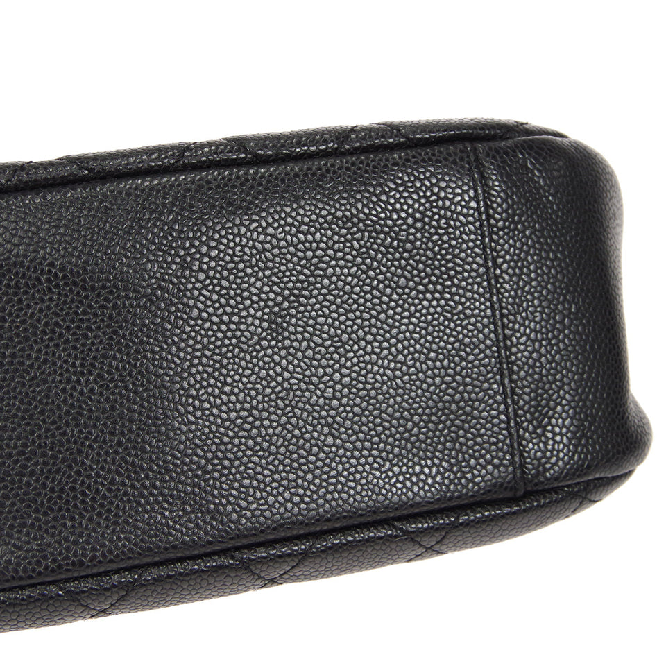 CHANEL Chain Handbag Black Caviar