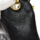 CHANEL Chain Handbag Black Caviar
