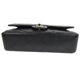 CHANEL Classic Double Flap Medium Shoulder Bag Black Caviar