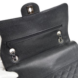 CHANEL Classic Double Flap Medium Shoulder Bag Black Caviar