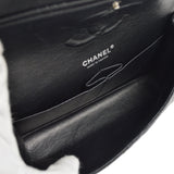 CHANEL Classic Double Flap Medium Shoulder Bag Black Caviar