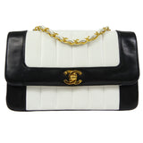 CHANEL Mademoiselle Chain Shoulder Bag Bi-Color Lambskin