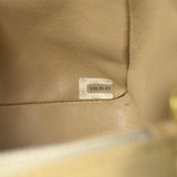 CHANEL Classic Single Flap Chain Shoulder Bag Beige Lambskin