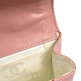 CHANEL Wild Stitch Handbag Pink Calfskin