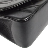 CHANEL Small Diana Chain Shoulder Bag Black Lambskin