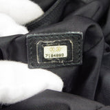 CHANEL Choco Bar Travel Line Tote Handbag Black Jacquard