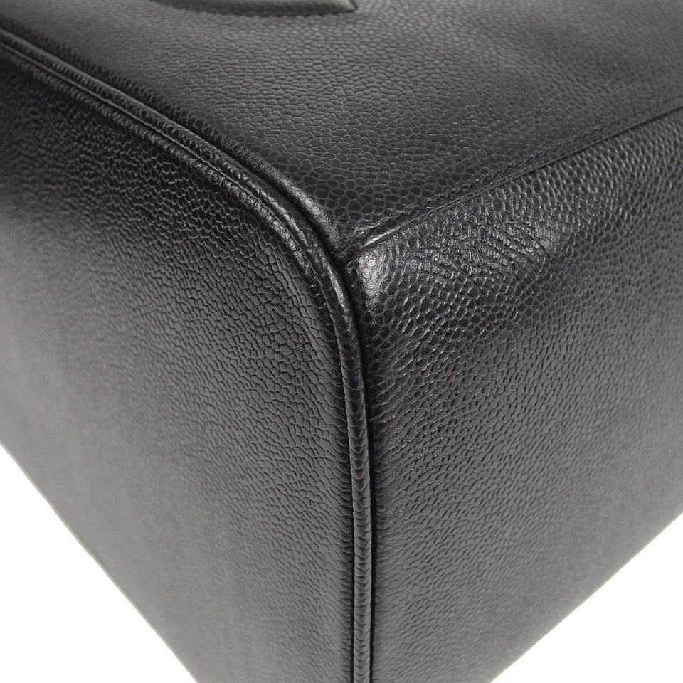 CHANEL 2way Vanity Shoulder Handbag Black Caviar