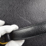 CHANEL 2way Vanity Shoulder Handbag Black Caviar