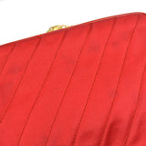 CHANEL Bijou Chain Shoulder Bag Red Satin