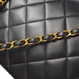 CHANEL Medium Diana Chain Shoulder Bag Black Lambskin