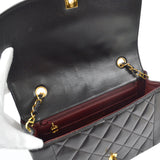 CHANEL Medium Diana Chain Shoulder Bag Black Lambskin