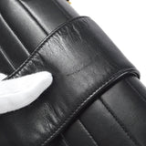 CHANEL Double Chain Shoulder Bag Black Lambskin