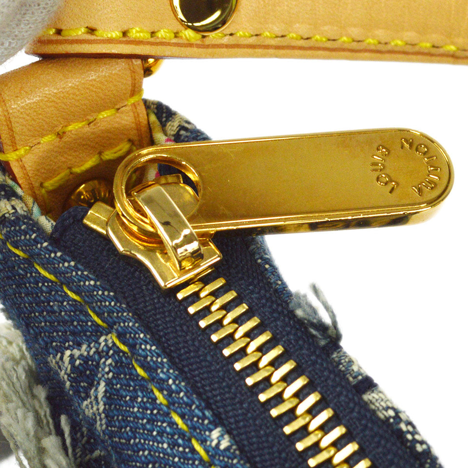 LOUIS VUITTON POUCHY HANDBAG MONOGRAM DENIM PATCHWORK M95382
