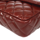 CHANEL East West Shoulder Bag Brown Lambskin