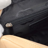 CHANEL Cambon Ligne Handbag Beige Calfskin