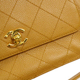 CHANEL Handbag Beige Caviar