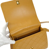 CHANEL Handbag Beige Caviar