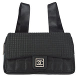 CHANEL Sport Line Backpack Bag Black