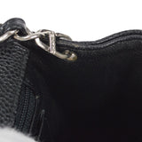 CHANEL Classic Flap Mini Square Chain Shoulder Bag Black Caviar