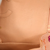 CHANEL COCO Classic Double Flap Medium Shoulder Bag Pink