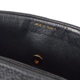 CHANEL Mademoiselle Double Chain Shoulder Bag Black Caviar