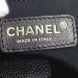 CHANEL Petite Shopping Tote PST Chain Hand Tote Bag Black Caviar