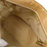 CHANEL Chain Shoulder Bag Beige Caviar