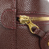 CHANEL Cosmetic Vanity Handbag Brown Caviar
