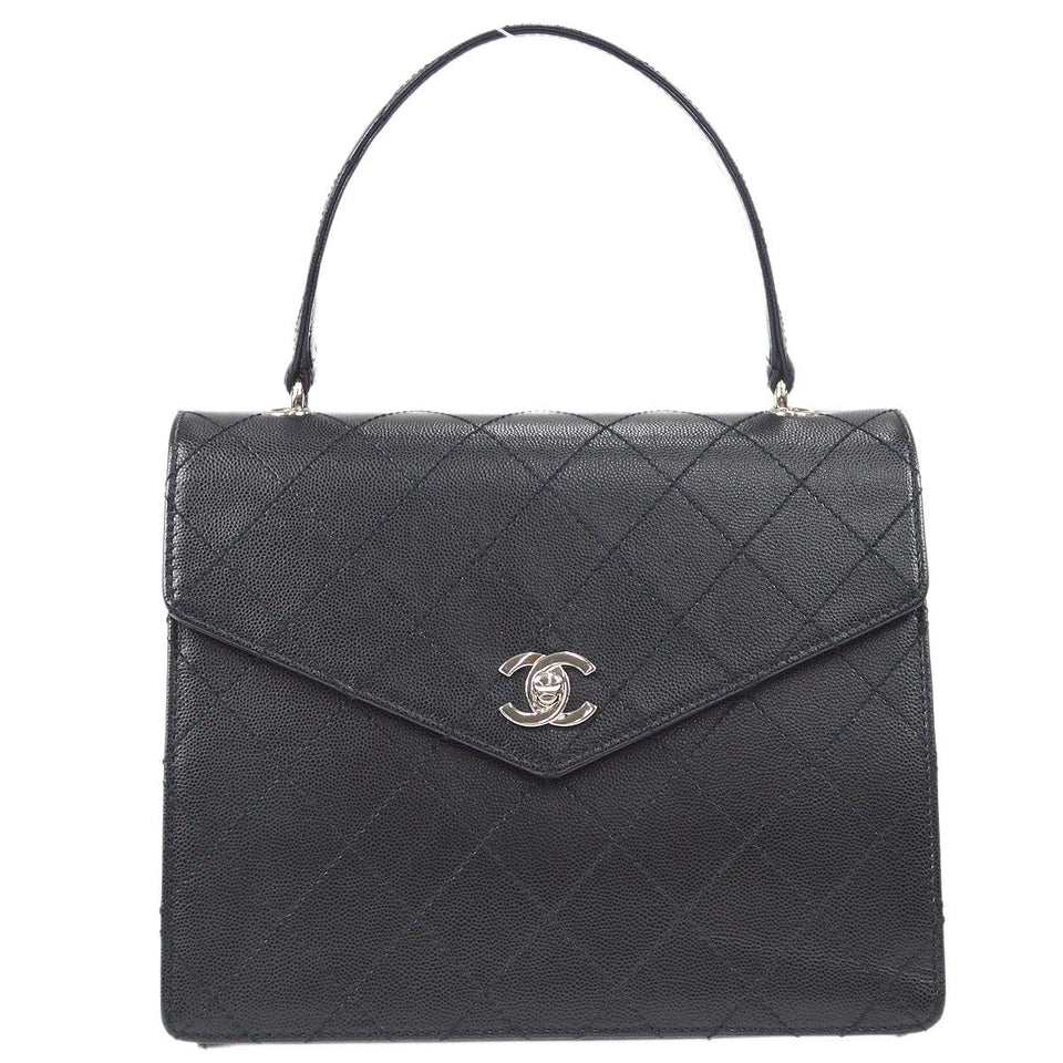 CHANEL Handbag Black Caviar