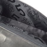 CHANEL Mademoiselle Double Chain Shoulder Bag Black Calfskin