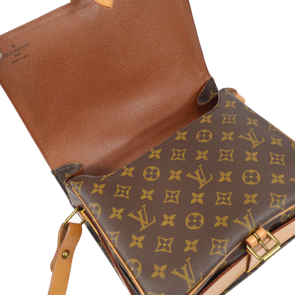 LOUIS VUITTON CARTOUCHIERE GM SHOULDER BAG MONOGRAM M51252