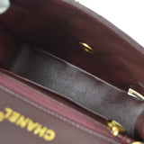 CHANEL Classic Flap Mini Square Chain Shoulder Bag Brown Lambskin